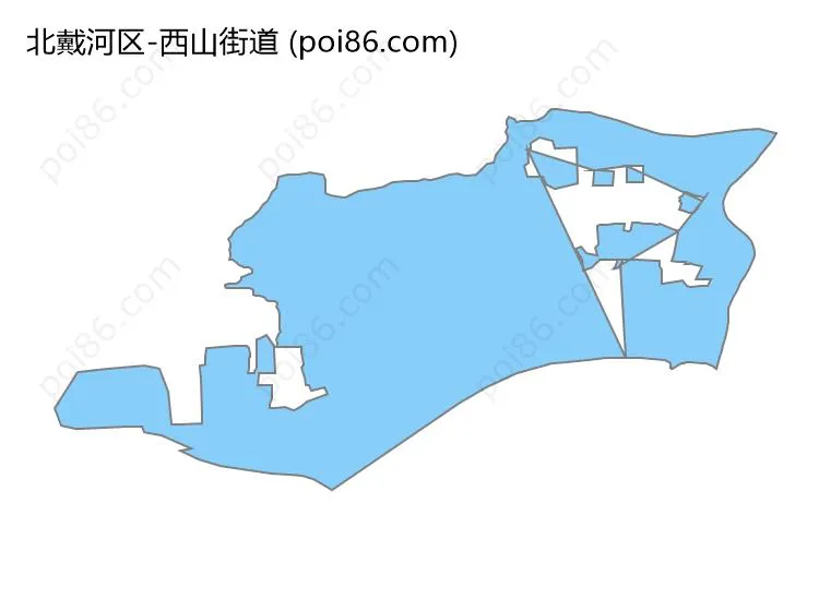西山街道边界地图