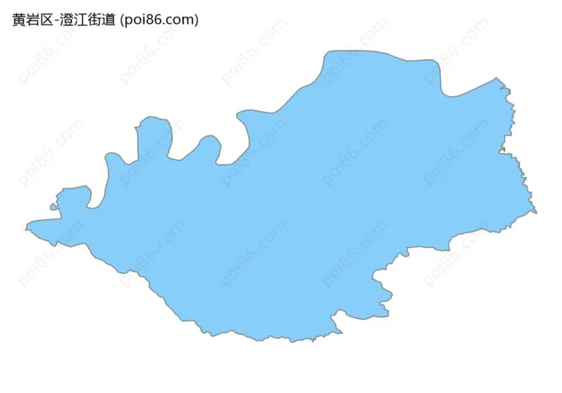 澄江街道边界地图