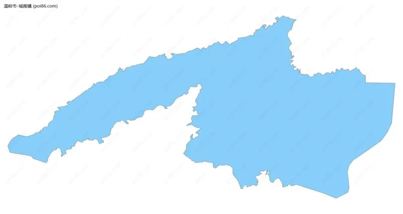 城南镇边界地图