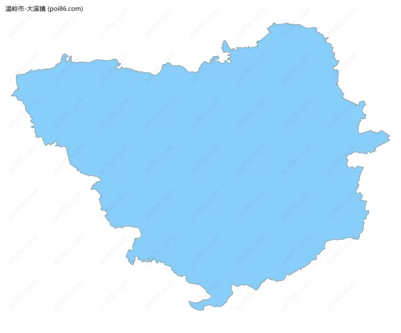 大溪镇边界地图