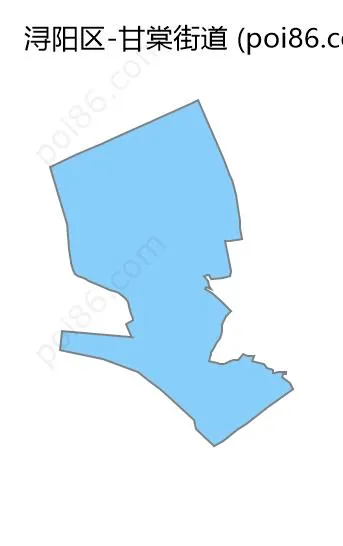 甘棠街道边界地图