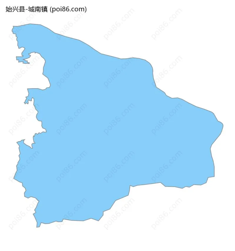 城南镇边界地图