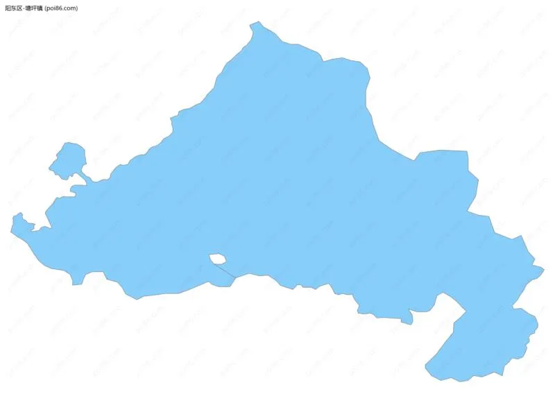 塘坪镇边界地图