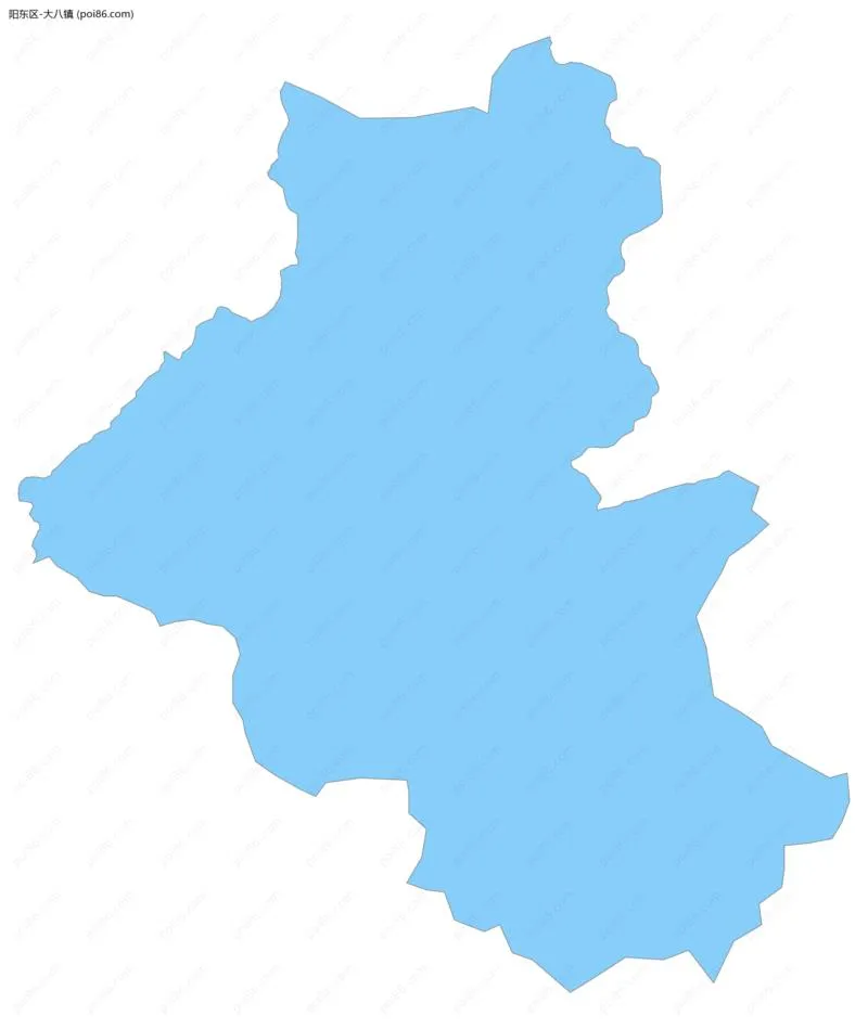 大八镇边界地图