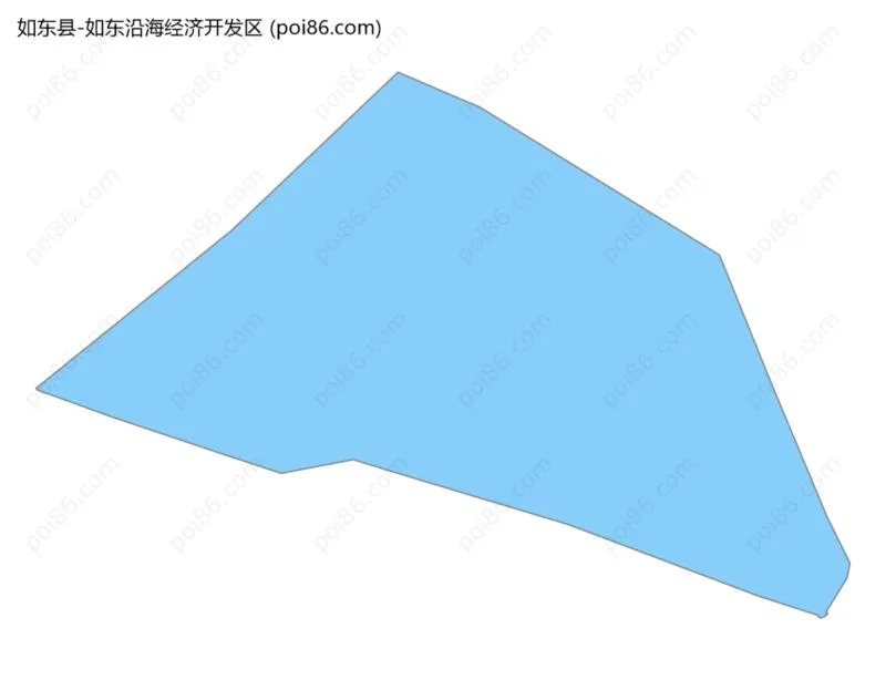 如东沿海经济开发区边界地图