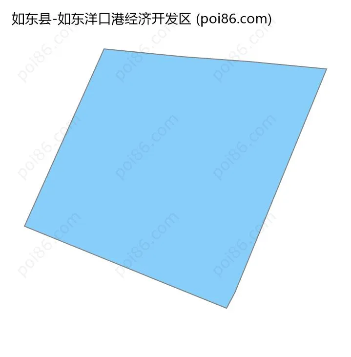 如东洋口港经济开发区边界地图