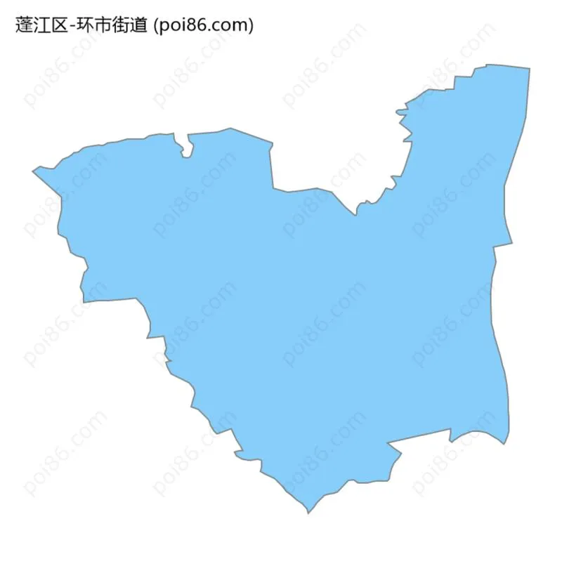 环市街道边界地图