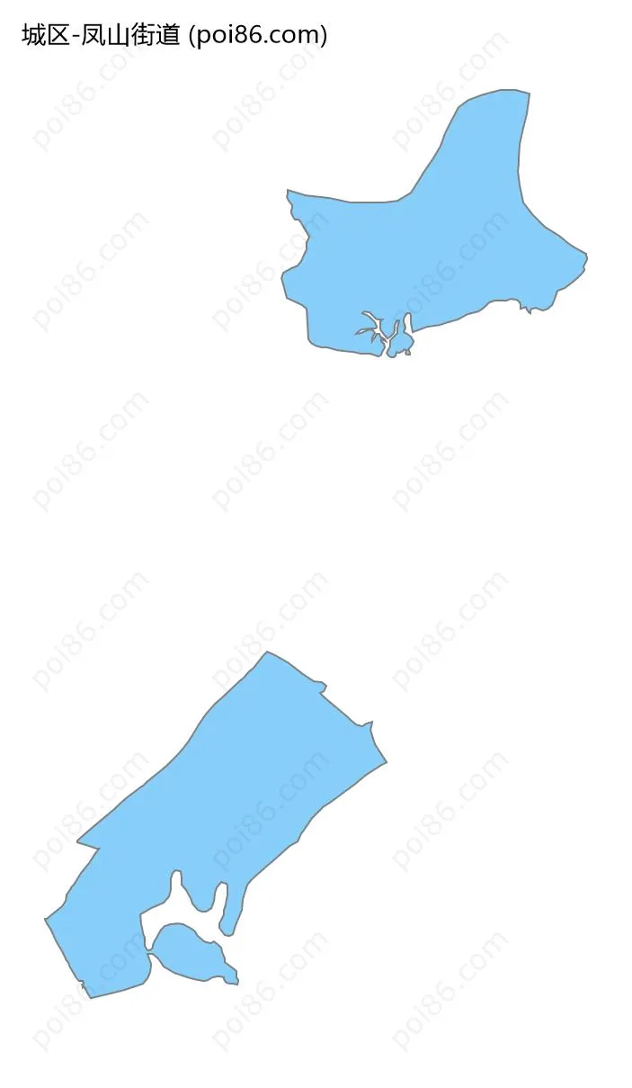 凤山街道边界地图