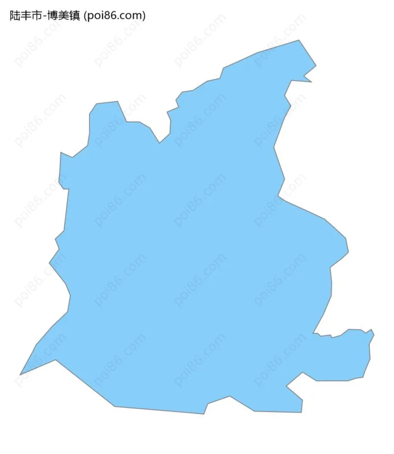 博美镇边界地图