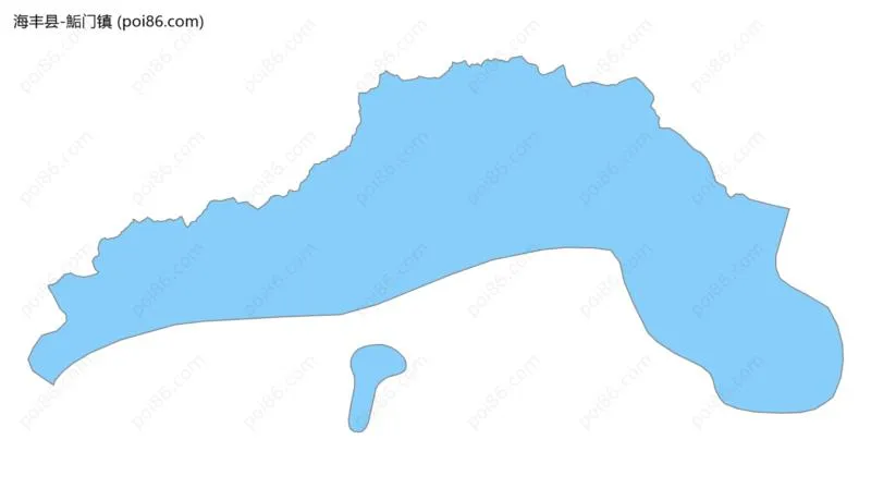 鮜门镇边界地图