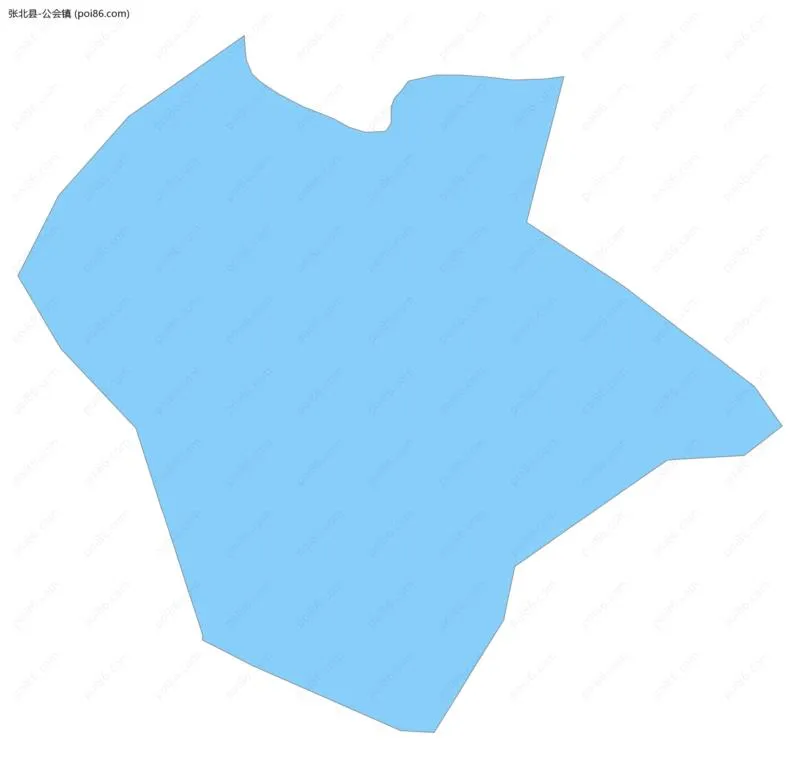 公会镇边界地图