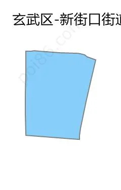 新街口街道边界地图