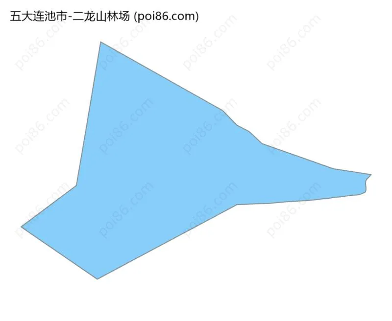 二龙山林场边界地图