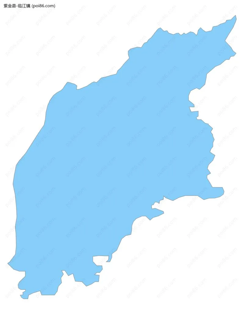 临江镇边界地图