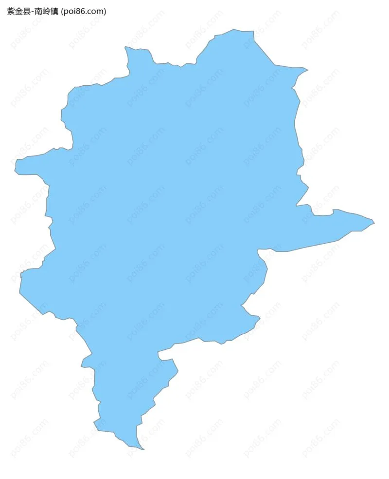 南岭镇边界地图