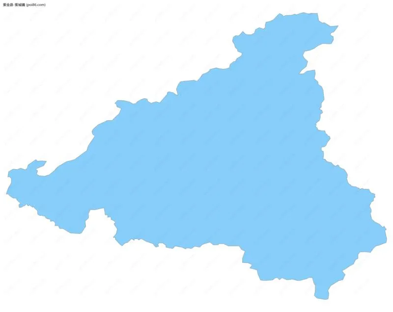 紫城镇边界地图