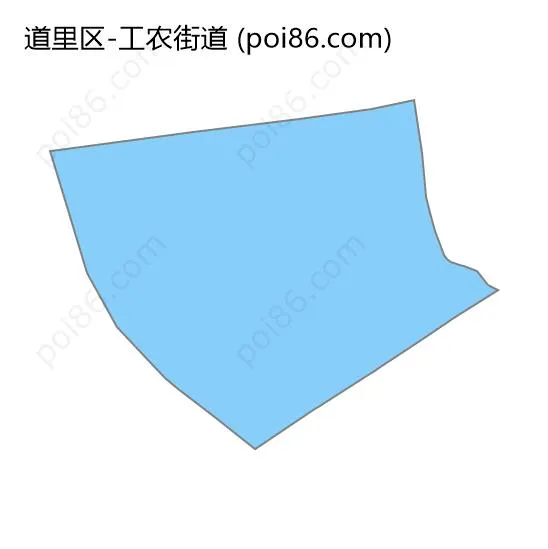 工农街道边界地图