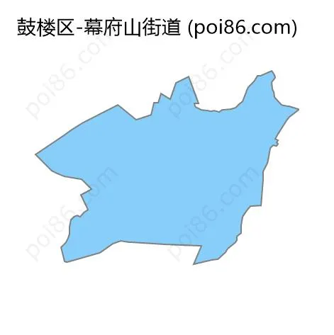 幕府山街道边界地图