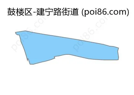 建宁路街道边界地图