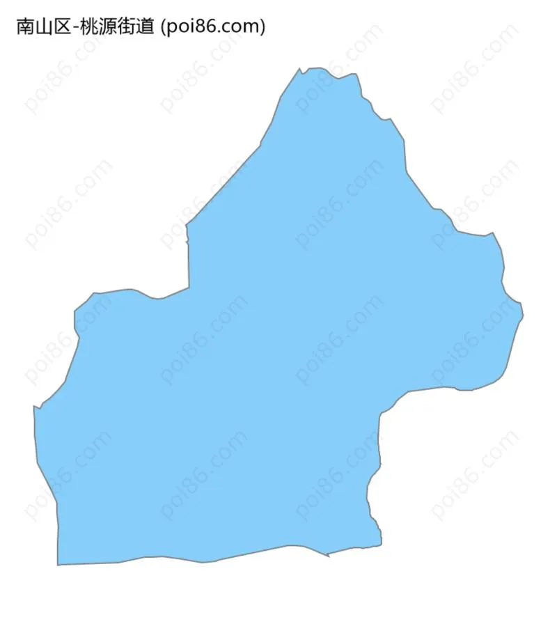 桃源街道边界地图