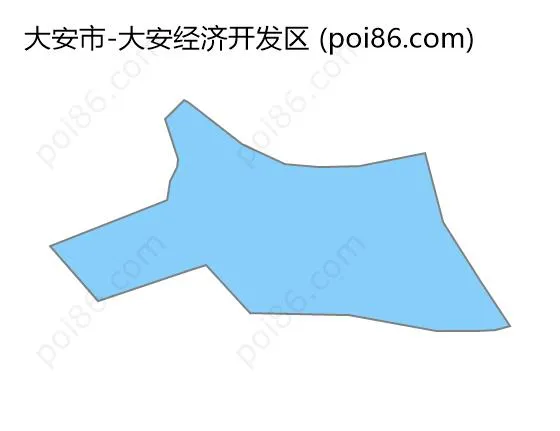 大安经济开发区边界地图