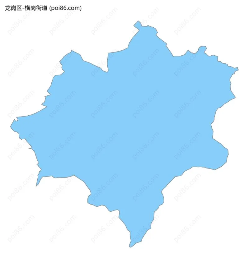 横岗街道边界地图