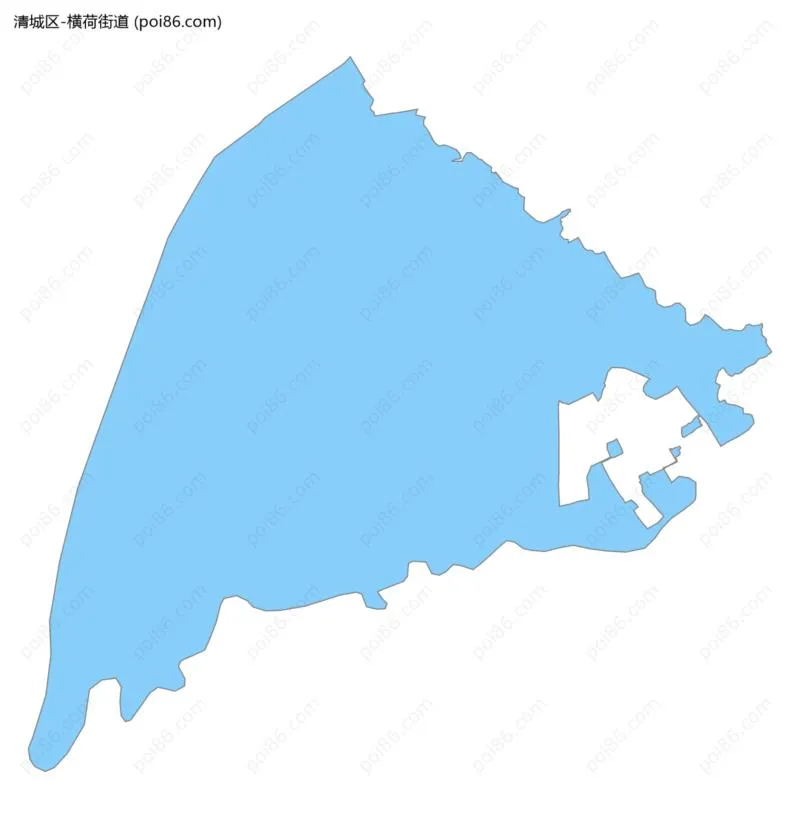 横荷街道边界地图