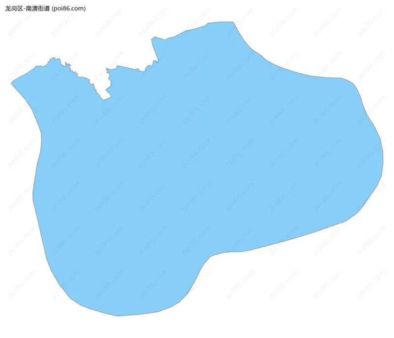 南澳街道边界地图