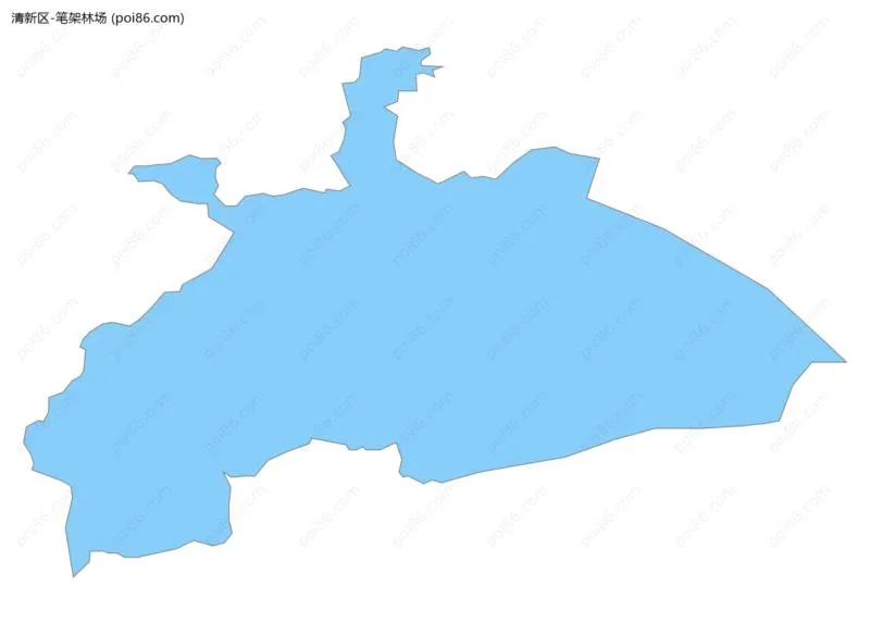 笔架林场边界地图