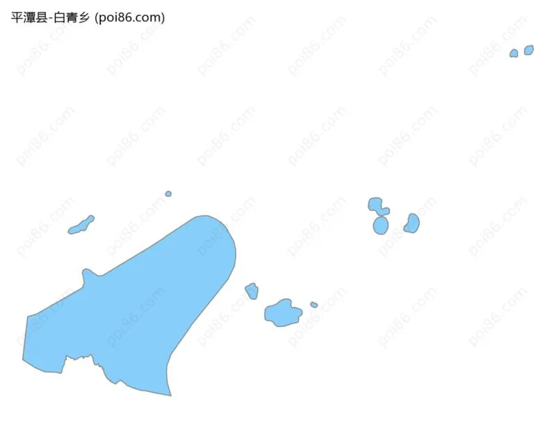 白青乡边界地图