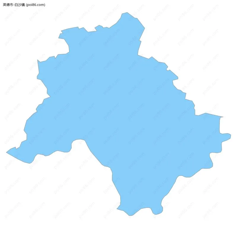 白沙镇边界地图