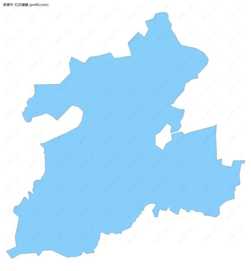 石灰铺镇边界地图