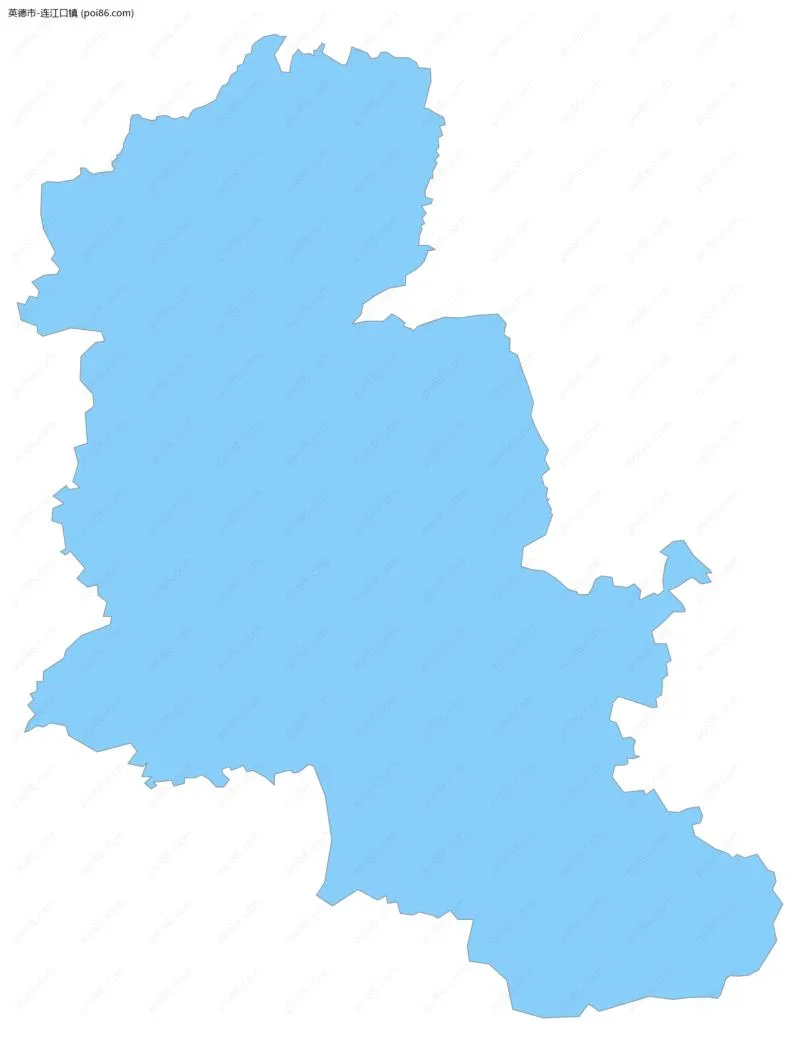 连江口镇边界地图