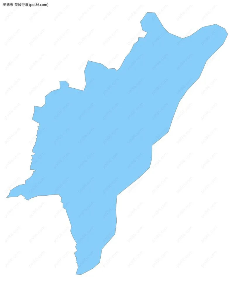 英城街道边界地图