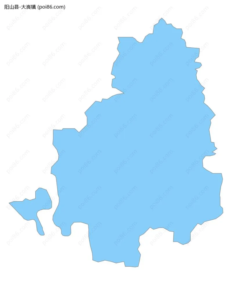 大崀镇边界地图