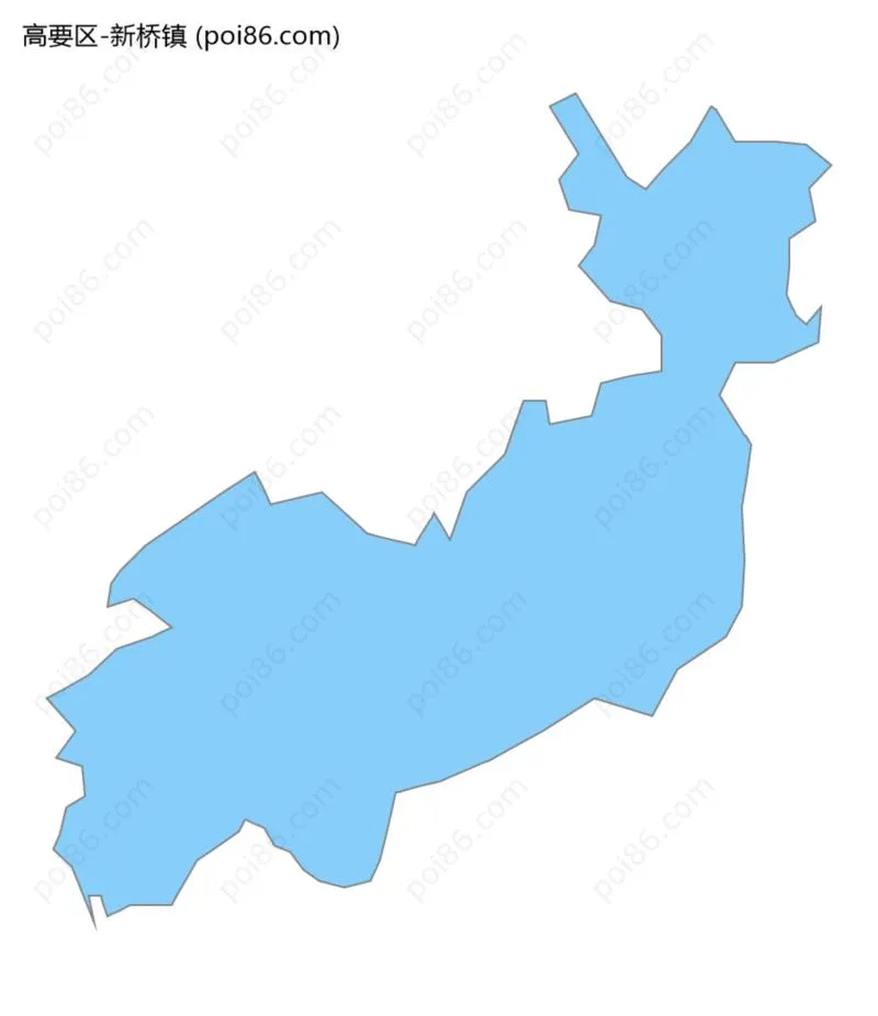 新桥镇边界地图