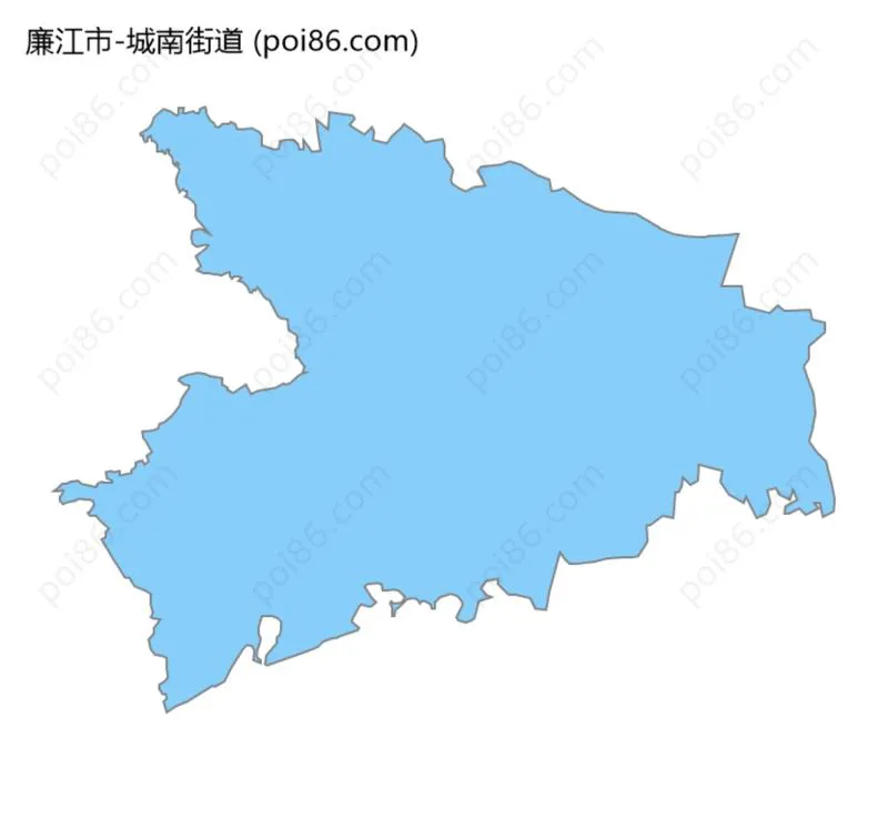 城南街道边界地图