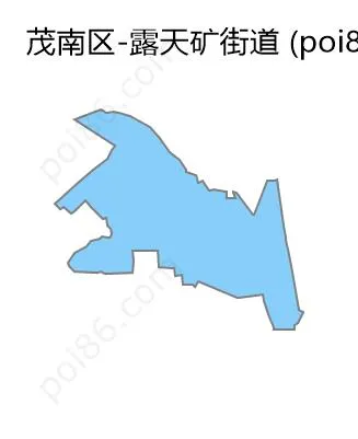 露天矿街道边界地图