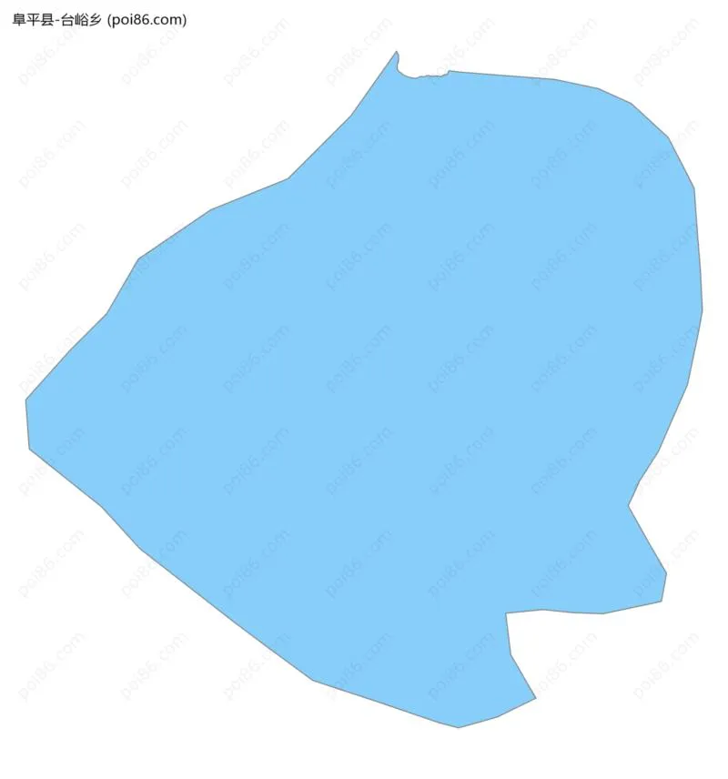 台峪乡边界地图