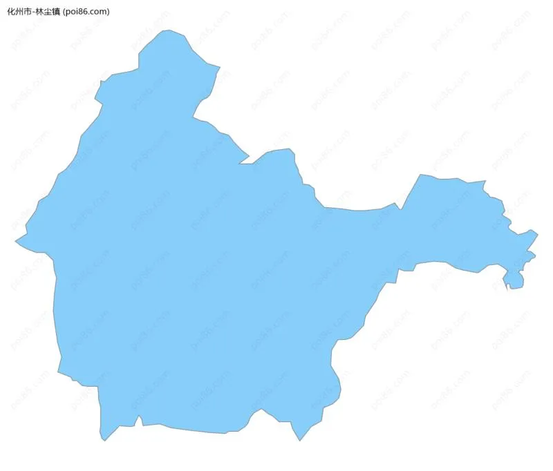 林尘镇边界地图