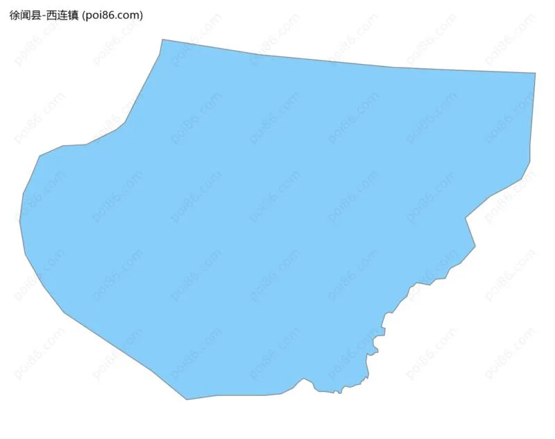 西连镇边界地图