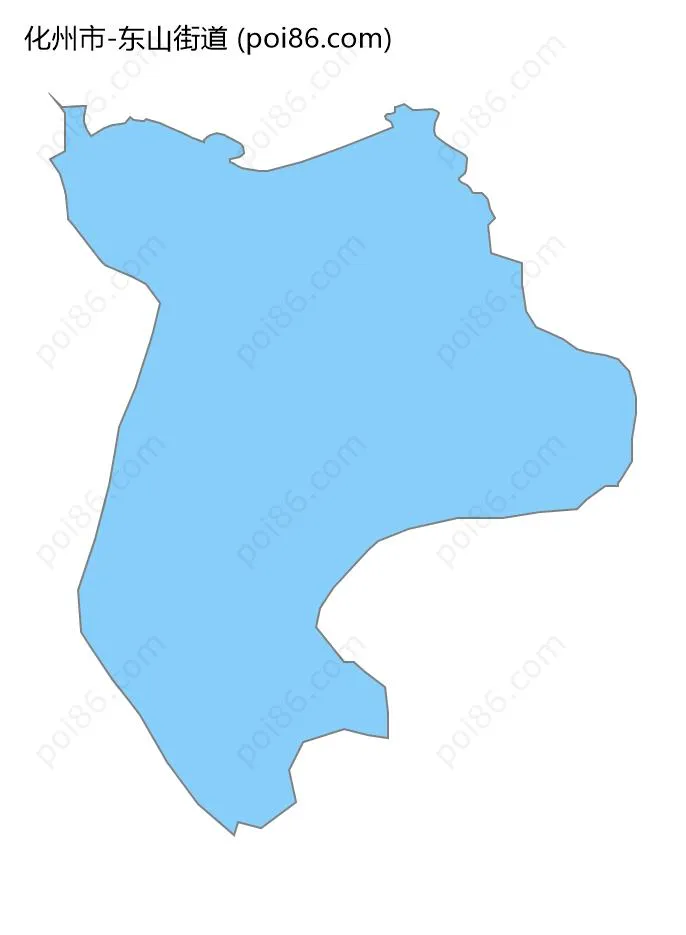 东山街道边界地图