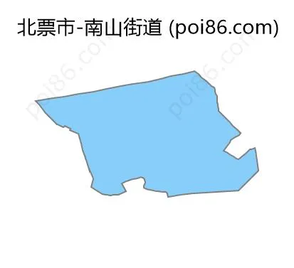 南山街道边界地图