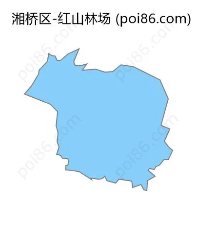 红山林场边界地图