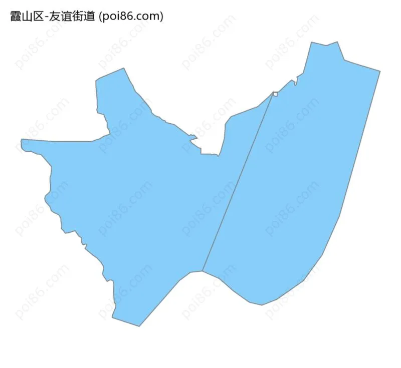 友谊街道边界地图