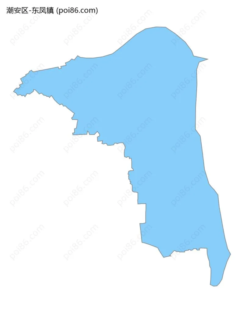 东凤镇边界地图