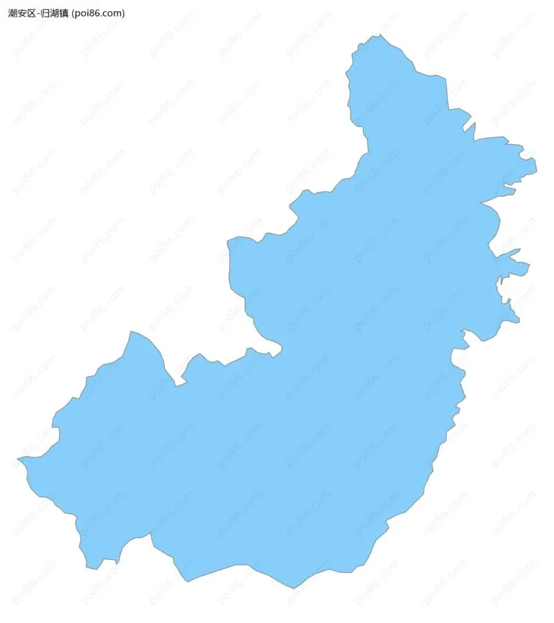 归湖镇边界地图