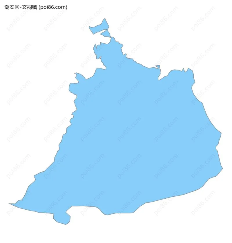 文祠镇边界地图