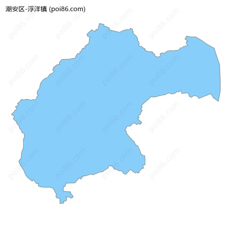 浮洋镇边界地图