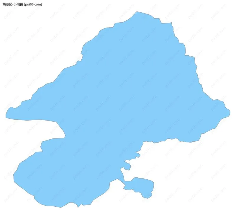 小湘镇边界地图